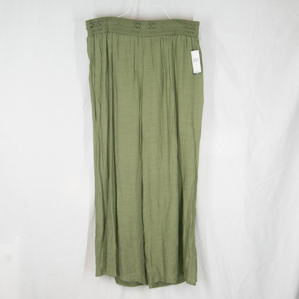 New Directions Olive Green Fully Lined Pants NEW